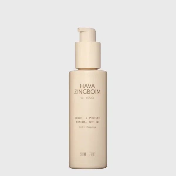 ברייט אנד פרוטקט דמי מייקאפ מינרלי SPF 50 קרן אור